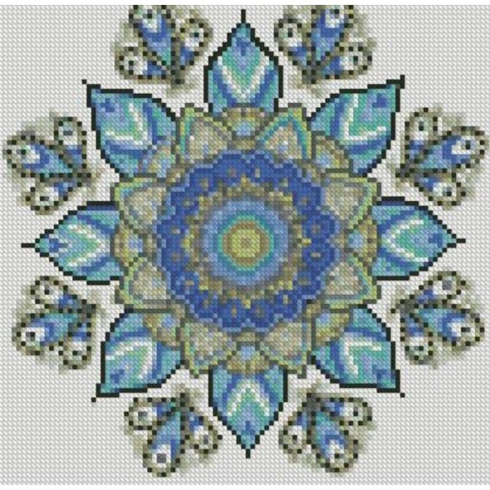 Алмазна мозаїка Візерунок самопізнання розміром 30х30 см CA-0066